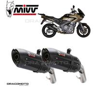 Double Silencieux Slip-On Noir MIVV Son Pour Yamaha 900 TDM 2002-2014