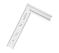 Double échelle résistante à la corrosion - Outil de mesure à angle droit pour le travail du bois, les travailleurs de la construction et l'amélioration de la maison - Équerre d'ingénierie double unité