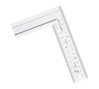 Double échelle résistante à la corrosion - Outil de mesure à angle droit pour le travail du bois, les travailleurs de la construction et l'amélioration de la maison - Équerre d'ingénierie double unité
