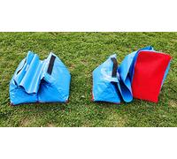 Double-Emballage Sacs de lestage „Premium„ (Couleur Bleu) en Forme Triangulaire avec capacité de 30 kg de Sable de Callieway® pour Tunnel Agility Ø 60cm