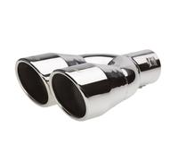 Double Embout de pot d’échappement universel inox ovale Simoni Racing TRX/59