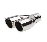 Double Embout de pot d’échappement universel inox rond Simoni Racing TRX/18