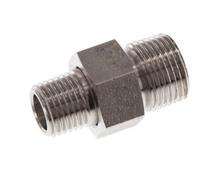 Double embout R1/4'' x R3/8'' séparable en acier inoxydable Joint conique 40bar (562.0psi)