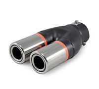 Double Embout Tuyau De Sortie Pot D'échappement 53mm Diamètre Intérieur Acier Inoxydable