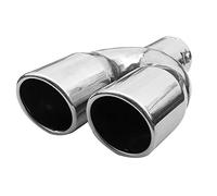 Double Embout Tuyau De Sortie Pot D'échappement 54mm Diamètre Intérieur Acier Inoxydable Universel