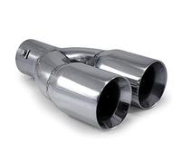 Double Embout Tuyau De Sortie Pot D'échappement 55mm Diamètre Intérieur Acier Inoxydable