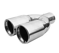 Double Embout Tuyau De Sortie Pot D'échappement 55mm Diamètre Intérieur Acier Inoxydable Universel