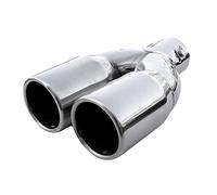 Double Embout Tuyau De Sortie Pot D'échappement 55mm Diamètre Intérieur Acier Inoxydable Universel