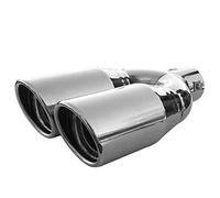 Double Embout Tuyau De Sortie Pot D'échappement 55mm Diamètre Intérieur Acier Inoxydable Universel