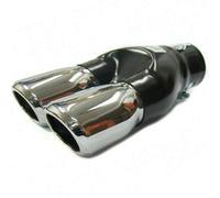 Double Embout Tuyau De Sortie Pot D'échappement 60mm Diamètre Intérieur Acier Inoxydable Universel