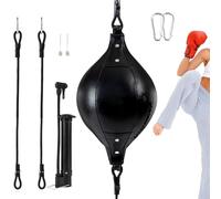 Double End Bag | Ballon De Punching Élastique | Sac De Punching Double End Polyuréthane pour Exercice Coordination Entraînement Core Maison Jardin Et Adultes