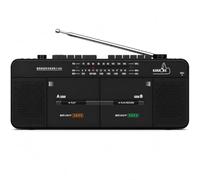Double enregistreur cassette avec radio, lecture USB et TF