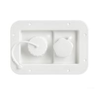 Double entrée d'eau pour camping-car - Port de remplissage par gravité avec soupape de décharge de pression pour camping-car (blanc)