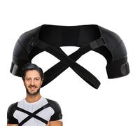 Double épaule, support d'épaule pour femme, bandage de compression réglable, équipement de protection de sport | Épaulettes de compression flexibles pour adultes, femmes et hommes