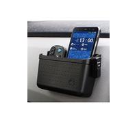 Double Etui de Rangement Voiture pour SONY Xperia XZ1 Compact Smartphone Support XL Chargeur Universel (NOIR)