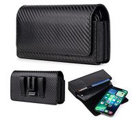 Double étui de téléphone, étui portefeuille en métal pour iPhone 16 Pro Max, Samsung Galaxy S25 Ultra A16 A55 HONOR X6b X7b Moto G85 G55 OnePlus 13 Google Pixel 8 Pro