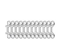 Double Extrémité Boulon Snaps Mousqueton à boulon robuste Double extrémité, boucle d'escalade multifonctionnelle, crochet de panier suspendu jardin, outil rangement domicile 1/10 pièces(65mm,10PCS)