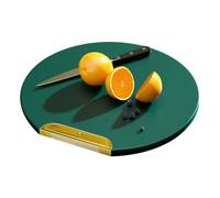 Double face Cutting Board For Kitchen, Round Cutting Board For Outdoor, Gadgets Prep Block For Meat Cheese Vegetable Home Wedding Christmas Apartment