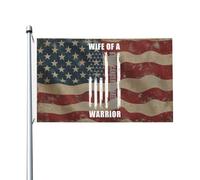 Double face Drapeau de jardin Épouse d'un membre de l'équipe de sensibilisation au cancer du cerveau Festif Bannière décorative 3x5 Ft pour jardin,Décoration intérieure,chambres