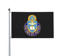Double face Drapeau double face drapeau générique US Army Chaplain Corps Regimental Insignia Résistant aux intempéries Drapeau saisonnier 3x5 Ft pour balcon,patio,Décoration extérieure