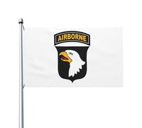 Double face Drapeau double face US Army 101 drapeau Imprimé haute qualité Drapeau résistant aux intempéries 3x5 Ft pour balcon,patio,jardin