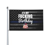 Double face Drapeau en polyester Drapeau « C'est mon putain d'anniversaire » Festif Bannière décorative 3x5 Ft pour balcon,Décoration intérieure,dortoirs
