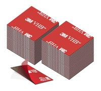 Double Face Extra Fort, 3M VHB Pastilles Adhésives Double Face Extra-fort, 3M Pastille Adhesive Double Face Imperméables pour la Maison, Bureau, Carré - 30mm x 30 mm, 40 Pièces