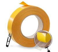 Double face fin | double face transparent 9mm L x 10m L | adhesif double face extra fort | papier collant | adhésif double face puissant | double face exterieur | Facile à enlever | Non jaunissant.