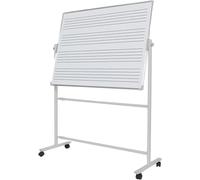 Double Face Mobile Personnel De Musique Création Enseignement Effaçable à Sec Tableau Angle Réglable en Hauteur pour L’école à La Maison, 90X120CM