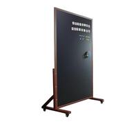 Double Face Tableau Blanc Roulette, Tableau Magnetique, Tableau Blanc Effacable Sur Pied, White Board(Brown,60x120cm/24x47in)