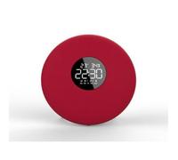 Double - FAMICAM - président miroir musique hifi bluetooth avec télécommande，haut-parleur de réveil bluetooth，couleur: rouge