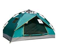 Double Family Tents for Outdoor Traveling Camping, Rainproof Sunscreen Automatic Instant Pop Up Tent with 3 Window