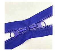 Double fermeture éclair colorée en résine plastique, 3 pièces, 80cm 90cm 5#, for sac à vêtements, fournitures de couture, séparation Pour couture, artisanat(Dark Blue,80cm)