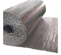 double feuille de réflexion thermique en bulle d'a Double Layer Aluminium Bubble Foil Insulation Vapour Barrier Self-Adhesive 1m x (1-10) m(1mx4m)