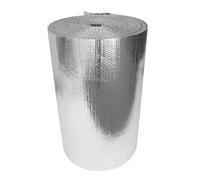 double feuille de réflexion thermique en bulle d'a Double Sided Aluminized Bubble Insulation Roll Heat Reflective Thermal Insulation Self Adhesive Backing Multiple Sizes(1x9m)