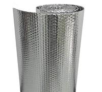 double feuille de réflexion thermique en bulle d'a Self-Adhesive Double Aluminium Bubble Insulation Film Heat Reflective 1m x (1-10) m(1mx4m)