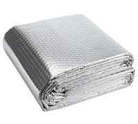 double feuille de réflexion thermique en bulle d'a Self Adhesive Thermal Insulation Roll Double Layer Aluminum Foil Bubble Heat Barrier Multiple Sizes(1x3m)