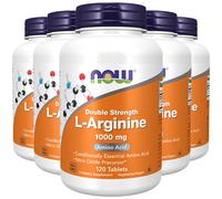 Double Force L-ARGININE 1000mg 5X120 Tablettes Acide Aminé NOW Foods Kascher /