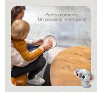 Double Frame Photo, Cadre Personnalisé, Empreinte Main Pied Bebe, Kit Cadre Bebe Argile, Kit Empreinte, Testé Dermatologiquement, Cadeau Naissance, Kit Tout-En-Un, Tiny Creations, White