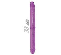 Double gode anal vaginal doux pénis faux réaliste sexe faute transparente