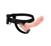 Double gode ceinture vibrant télécommandé avec fil