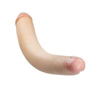 Double gode XXL rayure - Couleur: Chair