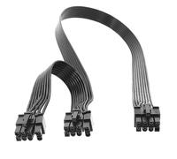 (Double head 75cm) GPU Graphics Card Power Cord for Corsair Graphics Card 8Pins to PCIE 6+2pin Splitter Cord Power Supply Multicolor