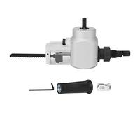 Double Head Metal Cutter Sheet Nibbler, Electric Drill Attachment for Metal Cutting, Aluminum Alloy Body with Wrench, Cuts Iron, Stainless Steel, Copper, Aluminum, Wood & Plastic