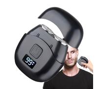 Double Head Shaver, Digital Display Facial Hair Trimmer, 2.95x2.56x1.38 Inches Washable & Waterproof Design, Rechargeable Shaving Tool for Smooth Skin, Grooming to Men and Women