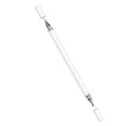 Double-Head Touchscreen Pen | ABS with Transparent Disc Tip, Black White