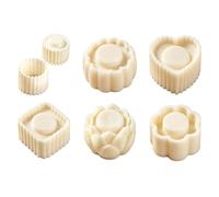Double-Headed Mooncake Mold, Sunflower Pastry Press Tool DIY | Premium food grade ABS mold, innovative double-sided pattern for easy pastry baking E