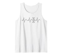 Double Helix DNA Cardiaque ou ECG Pulse Line Science Débardeur