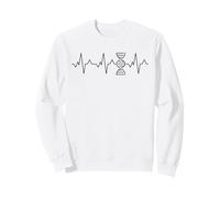 Double Helix DNA Cardiaque ou ECG Pulse Line Science Sweatshirt