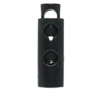 Double Hole Barrel Cylinder Plastic Spring Stop Toggle Stopper Cord Locks